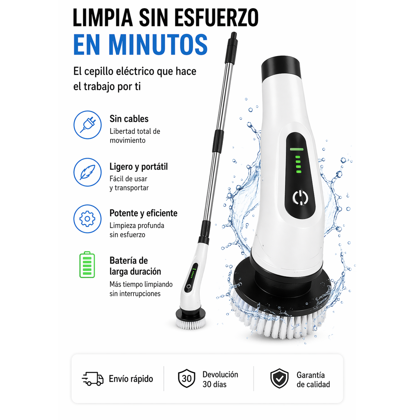 Limpieza profunda sin esfuerzo en minutos