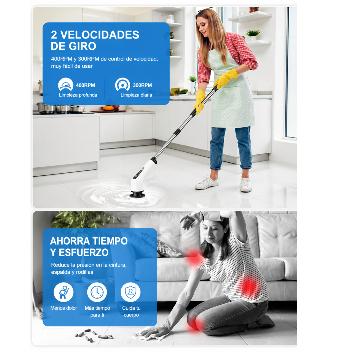 Limpieza profunda sin esfuerzo en minutos